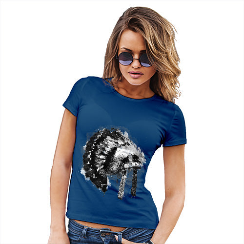 Funny T Shirts For Mum Native American Headdress Women's T-Shirt Medium Royal Blue