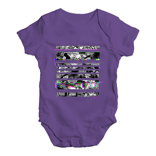 Cartoon Glitches Baby Unisex Baby Grow Bodysuit