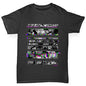 Boys novelty t shirts Cartoon Glitches Boy's T-Shirt Age 12-14 Black