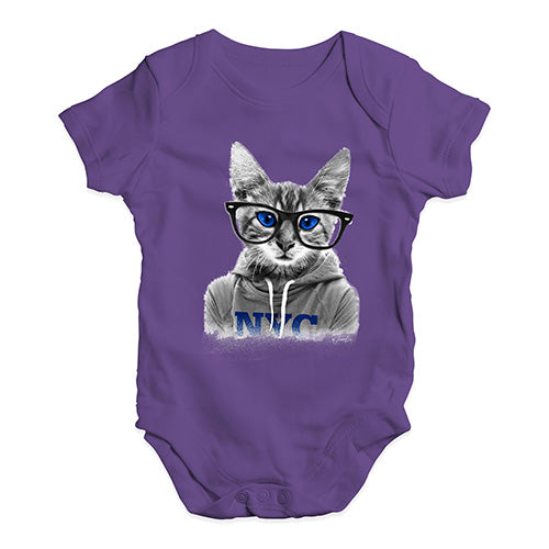 Nerdy Cat NYC Baby Unisex Baby Grow Bodysuit