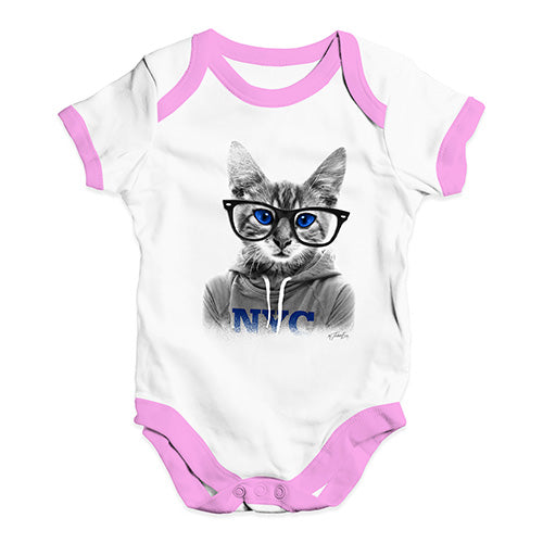 Nerdy Cat NYC Baby Unisex Baby Grow Bodysuit