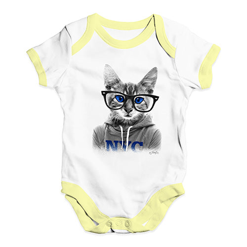 Nerdy Cat NYC Baby Unisex Baby Grow Bodysuit