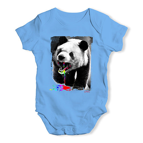 Angry Rainbow Panda Baby Unisex Baby Grow Bodysuit