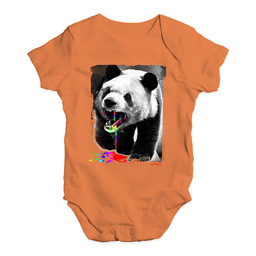 Angry Rainbow Panda Baby Unisex Baby Grow Bodysuit