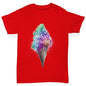 Boys novelty t shirts Ice Cream Bouquet Boy's T-Shirt Age 5-6 Red