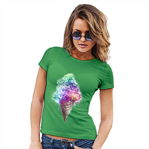 Novelty Gifts For Women Ice Cream Bouquet Women's T-Shirt X-Large Green