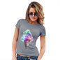 Funny T Shirts For Women Ice Cream Bouquet Women's T-Shirt Small Light Grey