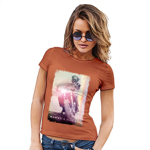 Novelty T Shirt Mamma's Day Off Women's T-Shirt Medium Orange