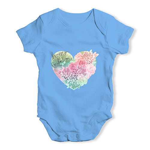 Happy To Be Me Heart Baby Unisex Baby Grow Bodysuit