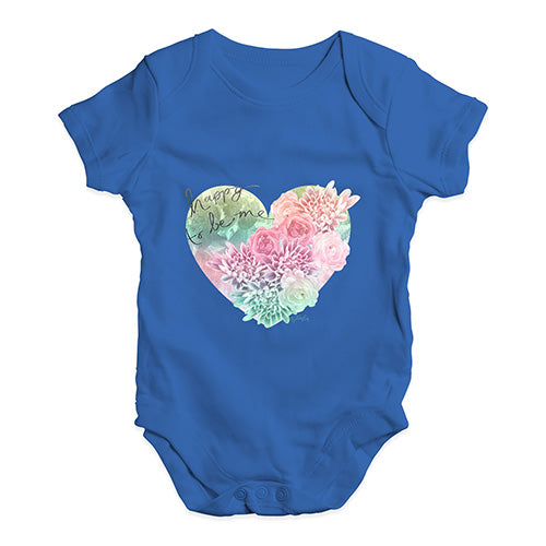 Happy To Be Me Heart Baby Unisex Baby Grow Bodysuit