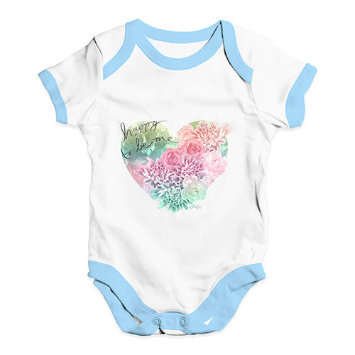 Happy To Be Me Heart Baby Unisex Baby Grow Bodysuit