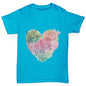 Boys Funny T Shirt Happy To Be Me Heart Boy's T-Shirt Age 7-8 Azure Blue