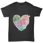 funny t shirts for boys Happy To Be Me Heart Boy's T-Shirt Age 3-4 Black