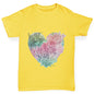 Boys Funny Tshirts Happy To Be Me Heart Boy's T-Shirt Age 7-8 Yellow