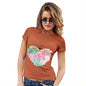 Womens Funny Sarcasm T Shirt Happy To Be Me Heart Women's T-Shirt Large Orange