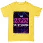 Boys funny tee shirts The Sass Is Strong Boy's T-Shirt Age 9-11 Yellow