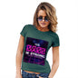 Womens Humor Novelty Graphic Funny T Shirt The Sass Is Strong Women's T-Shirt Small Bottle Green