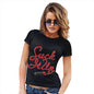 Funny Gifts For Women Suck It Up Lipstick Women's T-Shirt Small Black