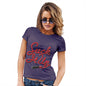 Womens Funny Tshirts Suck It Up Lipstick Women's T-Shirt Large Plum