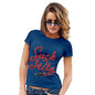 Funny Tshirts For Women Suck It Up Lipstick Women's T-Shirt Large Royal Blue