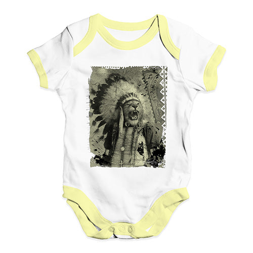 Native American Lion Baby Unisex Baby Grow Bodysuit