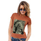 Funny Shirts For Women Native American Lion Women's T-Shirt Medium Orange