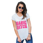 Funny Tshirts For Women Basic B-tch Women's T-Shirt Large White