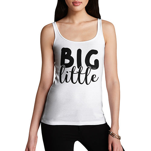 Funny Tank Tops For Women Big Little Women's Tank Top Large White
