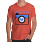 Funny Tee For Men Born To Shoot Camera Men's T-Shirt X-Large Orange