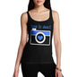 Funny Tank Tops For Women Born To Shoot Camera Women's Tank Top Medium Black