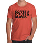 Funny Gifts For Men Coffee, Scrubs & Gloves Men's T-Shirt Medium Orange