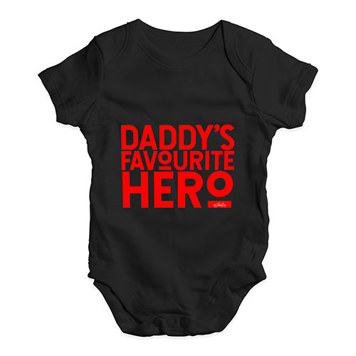 Daddy's Favourite Hero Baby Unisex Baby Grow Bodysuit