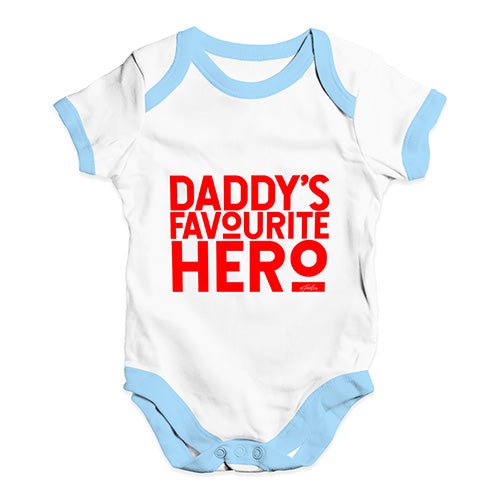 Daddy's Favourite Hero Baby Unisex Baby Grow Bodysuit