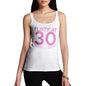 Womens Novelty Tank Top Flirty At Thirty Women's Tank Top Small White