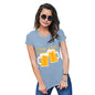 Womens Novelty T Shirt Christmas Great Minds Drink A Like Women's T-Shirt X-Large Sky Blue