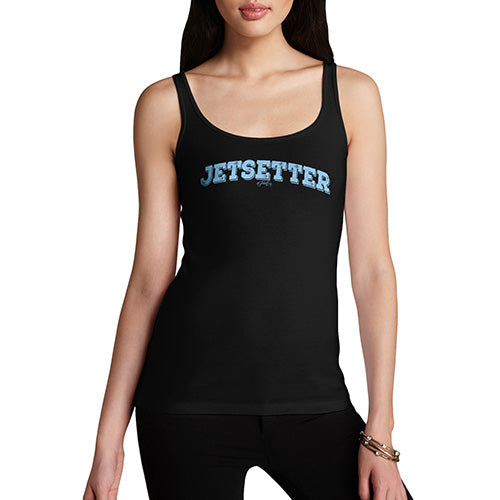 Funny Tank Tops For Women Jetsetter Women's Tank Top Medium Black