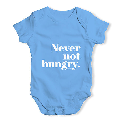 Never Not Hungry Baby Unisex Baby Grow Bodysuit