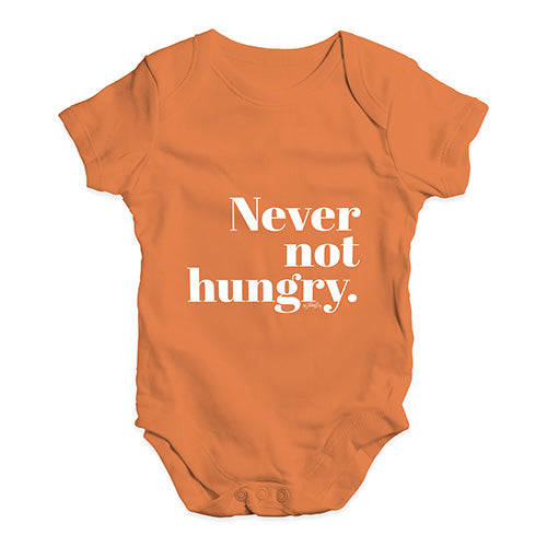 Never Not Hungry Baby Unisex Baby Grow Bodysuit