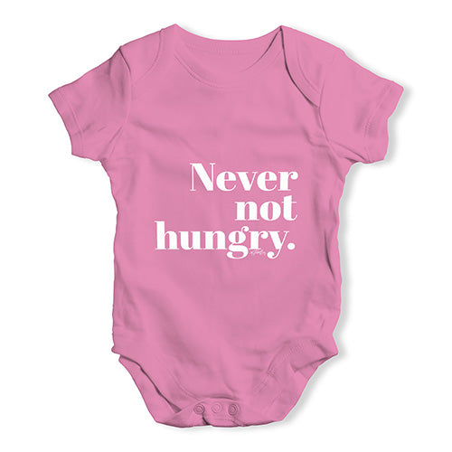 Never Not Hungry Baby Unisex Baby Grow Bodysuit