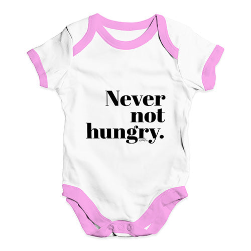 Never Not Hungry Baby Unisex Baby Grow Bodysuit