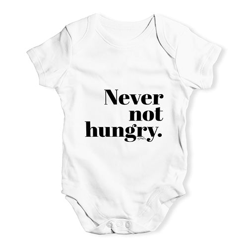 Never Not Hungry Baby Unisex Baby Grow Bodysuit