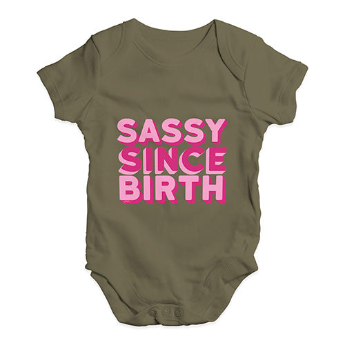 Sassy Since Birth Baby Unisex Baby Grow Bodysuit
