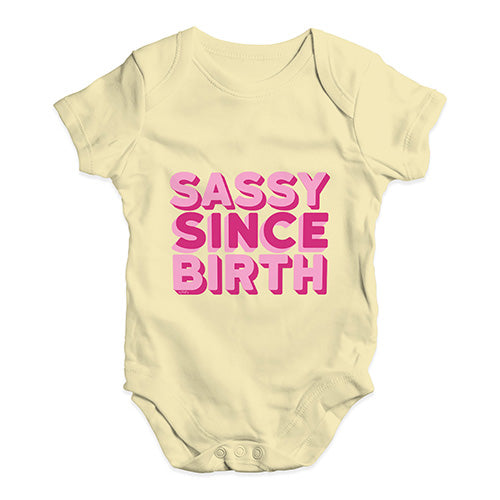 Sassy Since Birth Baby Unisex Baby Grow Bodysuit