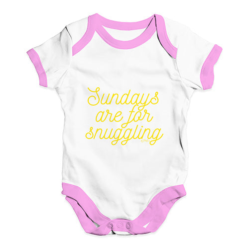 Sundays Are For Snuggling Baby Unisex Baby Grow Bodysuit