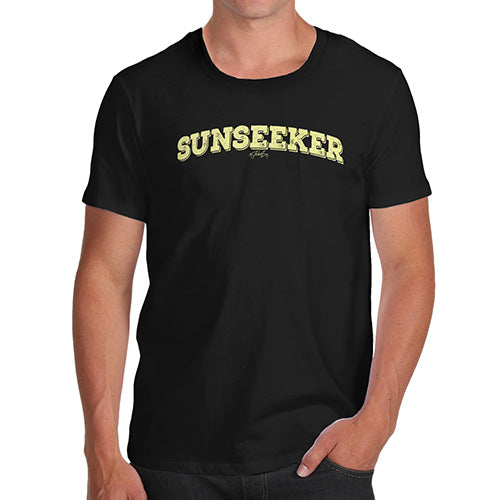 Funny Tee Shirts For Men Sunseeker Men's T-Shirt Medium Black