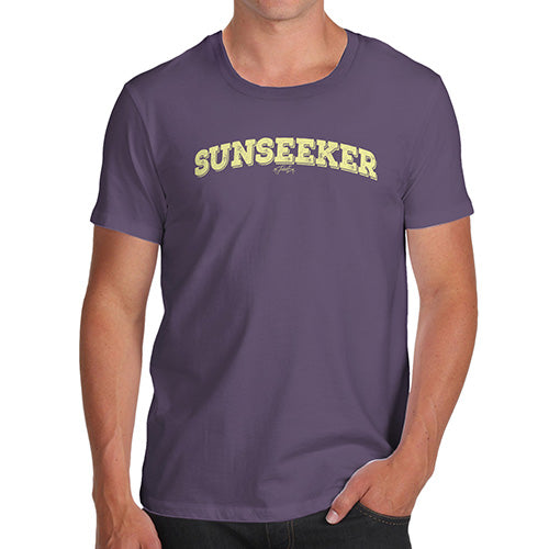 Funny Tshirts For Men Sunseeker Men's T-Shirt X-Large Plum