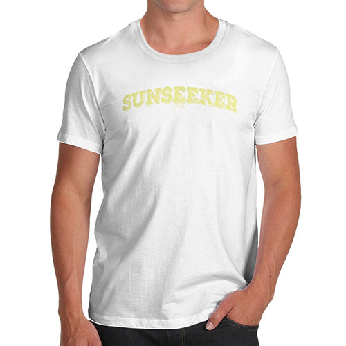 Funny T-Shirts For Men Sarcasm Sunseeker Men's T-Shirt Small White