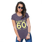 Funny Gifts For Women Super At Sixty Women's T-Shirt Medium Plum