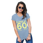 Womens Funny Tshirts Super At Sixty Women's T-Shirt Large Sky Blue