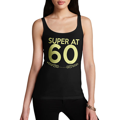 Womens Novelty Tank Top Christmas Super At Sixty Women's Tank Top Large Black